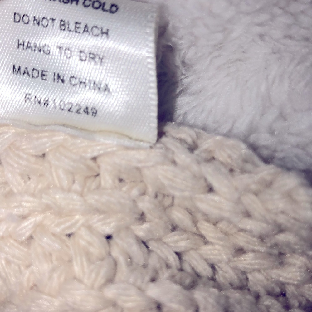 SKIES ARE BLUE size medium ivory faux suede vest - Picture 5 of 11